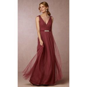 NWT BHLDN Watters Rusty Rose Pippa Tulle Dress - Size 14